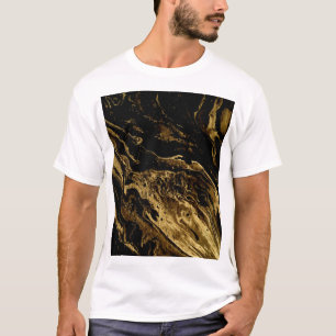 Gilded Elegance: Marblings großartige Magie T-Shirt