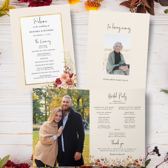 Gilded Fall Terracotta Floral Programm (Von Creator hochgeladen)