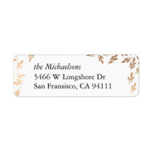 Gilded Garland Elegantes Label