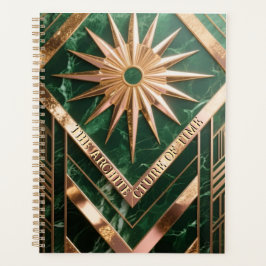 Gilded Geometric Art Deco | Opulent Foil & Marble Planer