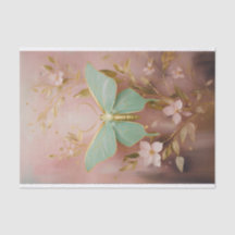 Gilded Gorgeous Luna Moth on Dusty Pink, Formale