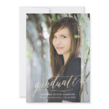 Gilded Grad Gold Script in Imitate Foil Abschluss