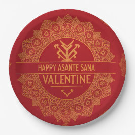 Gilded Heart Corporate Valentine Event Plates: 202 Pappteller