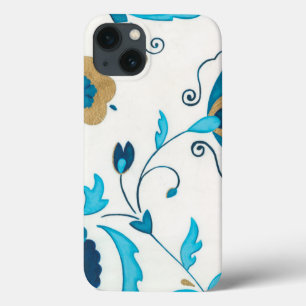 Gilded Indigo Blume mit weißem Hintergrund Case-Mate iPhone Hülle