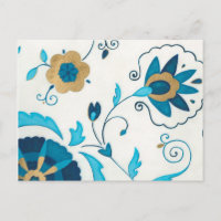 Gilded Indigo Blume mit weißem Hintergrund
