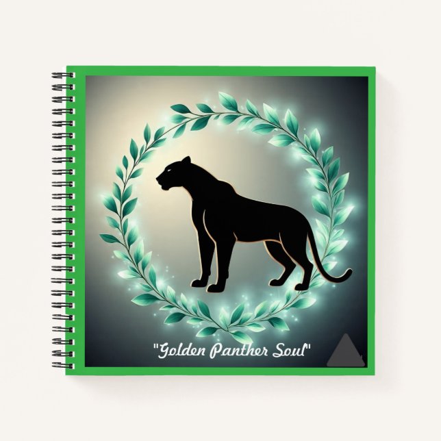 "Gilded Jungle Spirit" Notizbuch (Vorderseite)