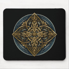 Gilded Knot Continuum — Ornate Celtic Mousepad