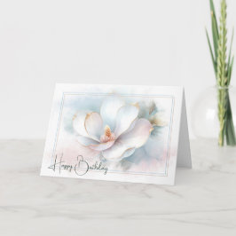 Gilded Magnolia Birthday Karte
