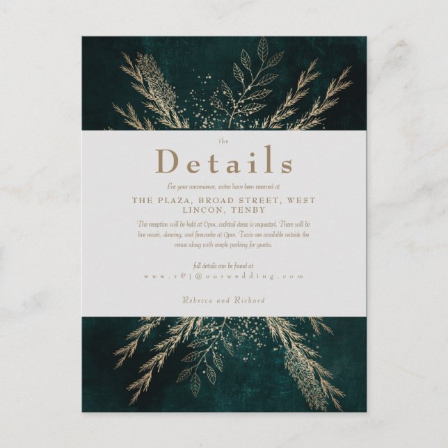 Gilded Meadow Postkarte (Vorderseite)