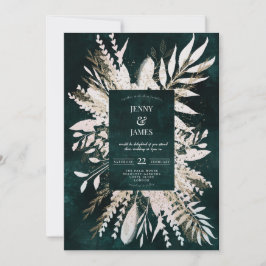 Gilded Meadow wow Bouquet, Smaragdgrün Feiertagskarte