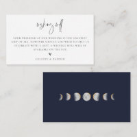 Gilded Moon Phases Hochzeit wünschend gut
