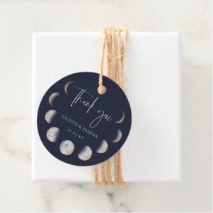 Gilded Moon Phases Wedding Danke Geschenkanhänger