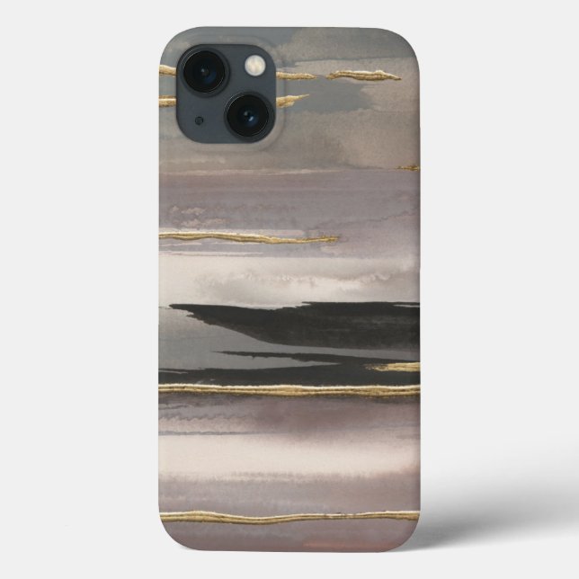 Gilded Morning Fog II Gold Abstract Print Case-Mate iPhone Hülle (Rückseite)