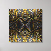 Gilded Mosaic Luxe – Schwarze und goldene Metallwa