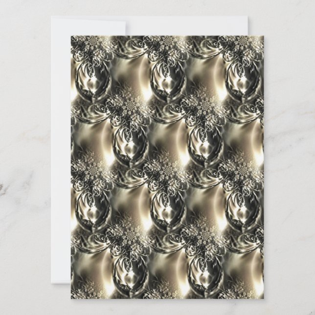 Gilded Pearls Feiertagskarte (Vorderseite)