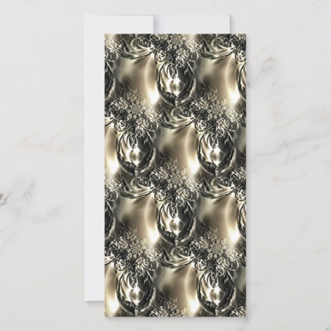Gilded Pearls Feiertagskarte (Vorderseite)