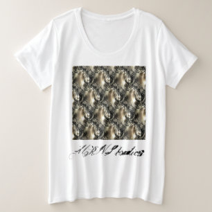 Gilded Pearls Große Größe T-Shirt