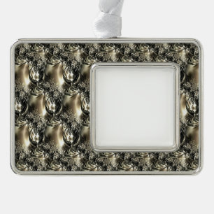 Gilded Pearls Rahmen-Ornament Silber