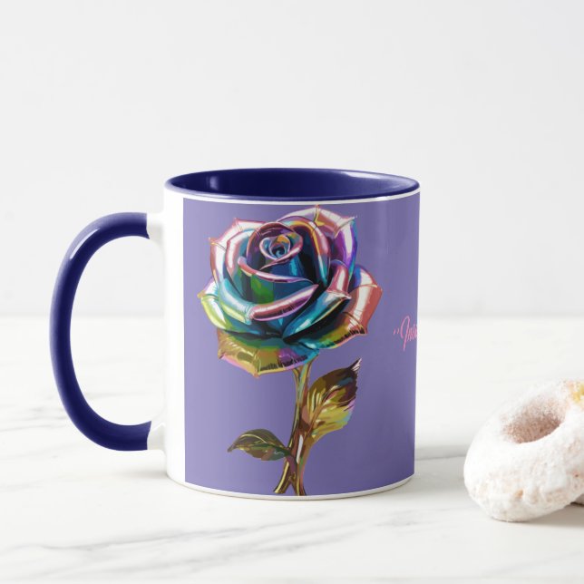 Gilded Petals Tasse (Mit Donut)