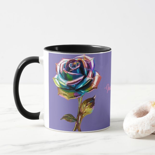 Gilded Petals Tasse (Mit Donut)
