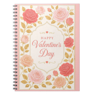 Gilded Rose Valentinsromanze Notizblock
