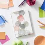 Gilded Spheres iPad Pro Cover<br><div class="desc">Gilded Spheres I von Grace Popp. Die Aquarellkreise sind grau und rosa,  in verschiedenen Seiten.</div>