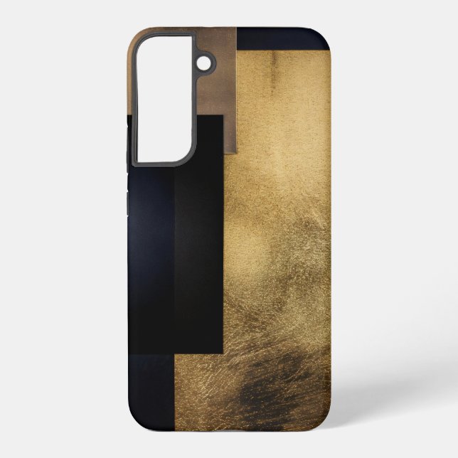 Gilded Stillness — Modern Abstract Samsung Galaxy Hülle (Rückseite)