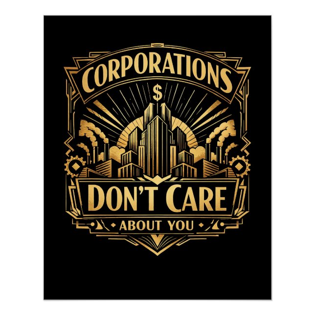 Gilded Towers of Greed Poster (Vorderseite)