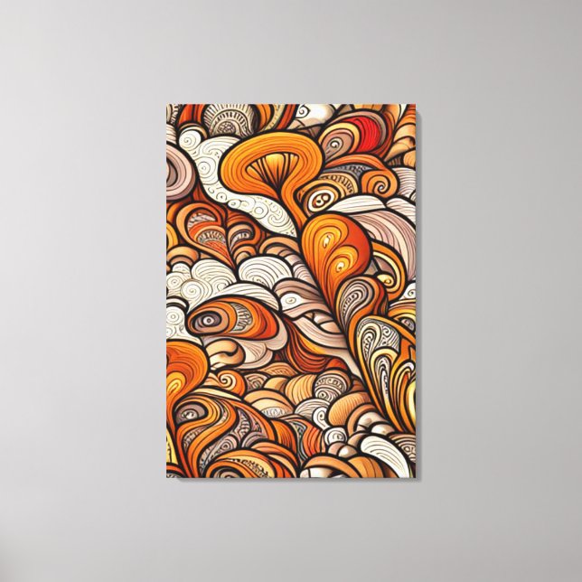 Gilded Wirbel Leinwanddruck (Vorderseite)