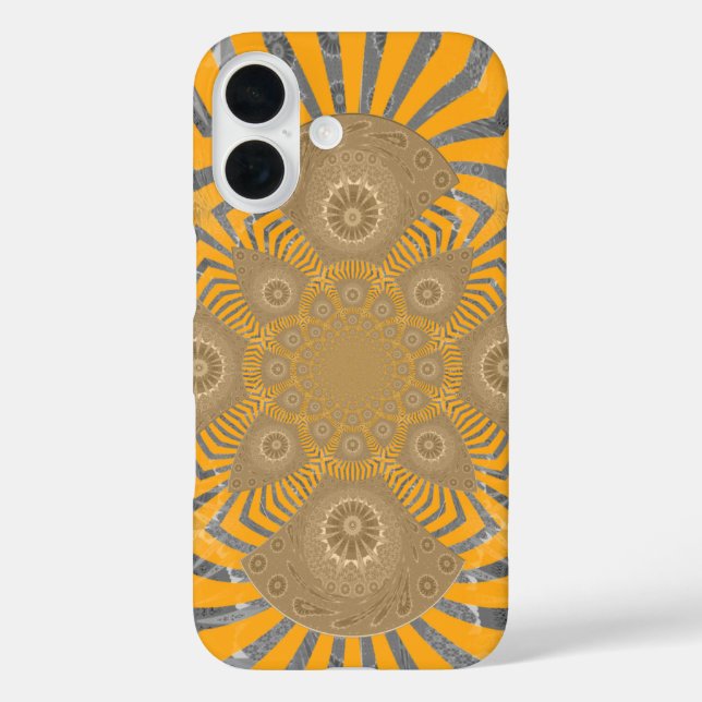 Gilded Zephyr: Eleganz in Golden Yellow & Chrome Case-Mate iPhone Hülle (Rückseite)