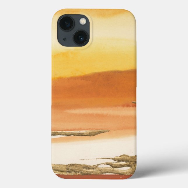Gildenorange I v2 Abstrakt Print Case-Mate iPhone Hülle (Rückseite)
