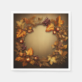 Gildete Schätze des Herbstes: Ernte des Todes Serviette