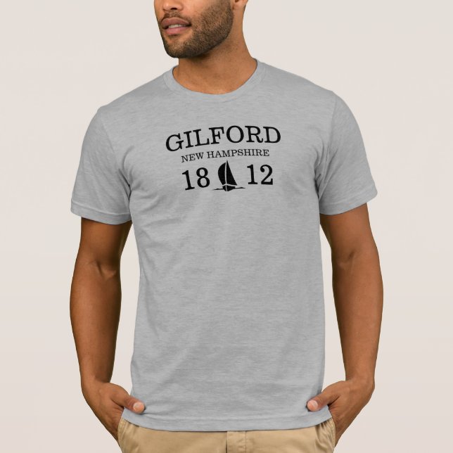 Gilford New Hampshire 1812 Sailing Custom T-Shirt (Vorderseite)