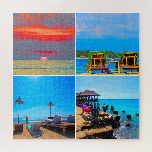 gili islands collage puzzle (Horizontal)