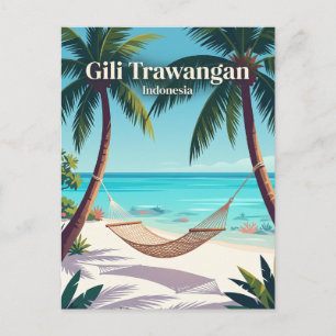 Gili Trawangan Indonesien Postkarte