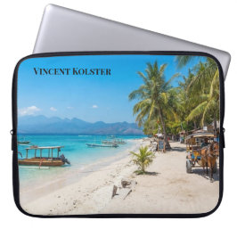 Gili Trawangan Insel Paradies Strand Laptopschutzhülle