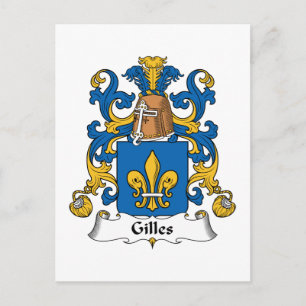 Gilles Familienwappen Postkarte
