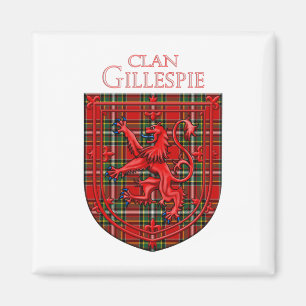Gillespie Tartan Scottish Kariert Lion Rampant Magnet