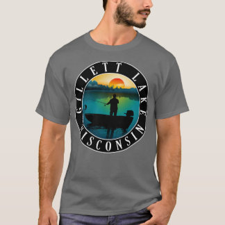 Gillett Lake Wisconsin Fischerei T-Shirt