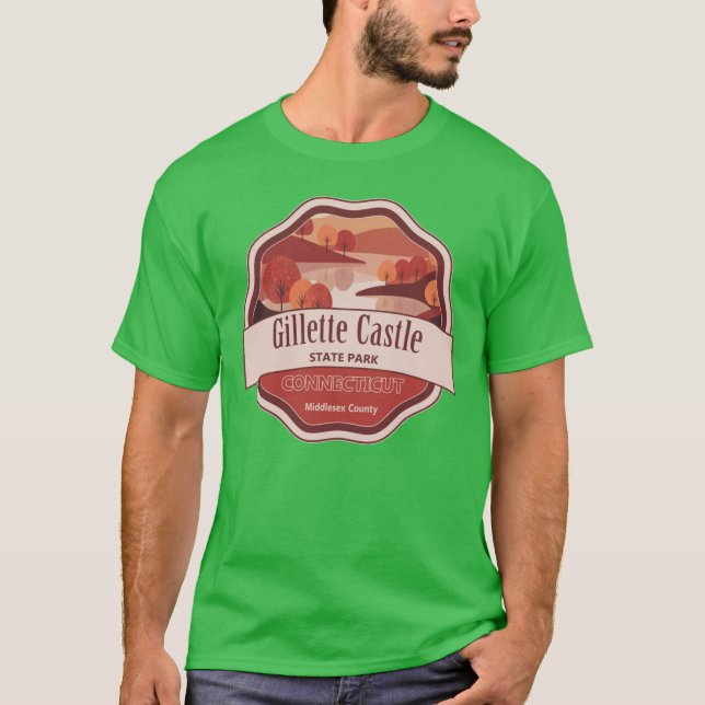 Gillette Castle State Park MiddleCounty Connecticu T-Shirt (Vorderseite)