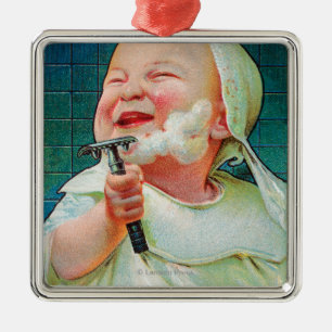 Gillette-Rasierapparat - fangen Sie frühe Rasur a Ornament Aus Metall
