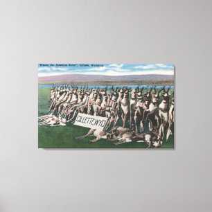 Gillette, WY - wo die Antilope durchstreifen Leinwanddruck