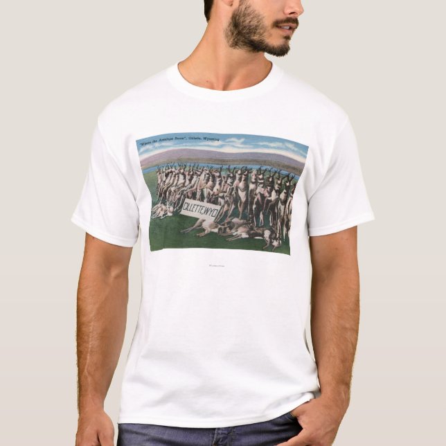 Gillette, WY - wo die Antilope durchstreifen T-Shirt (Vorderseite)
