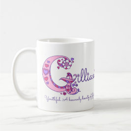 Gilliannamensbedeutung dekorative tasse