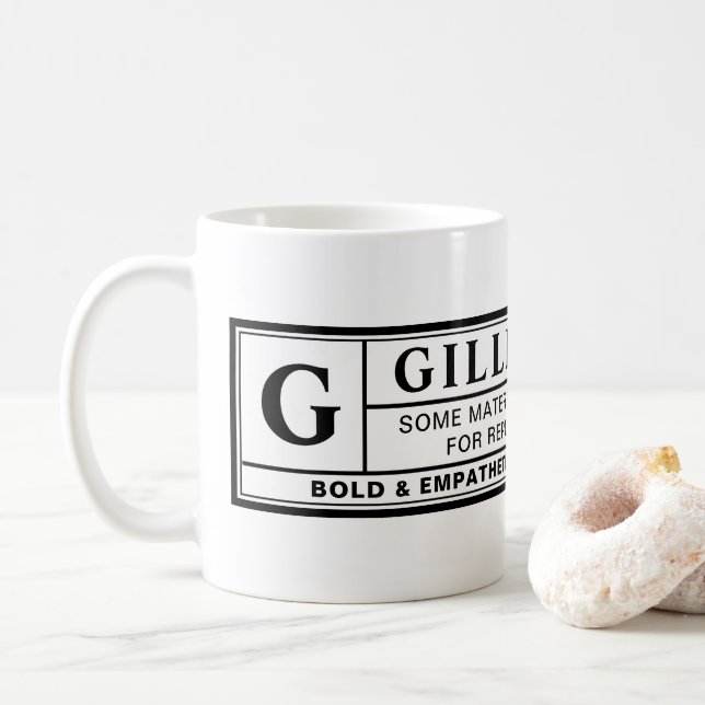 Gillibrand-Warnschild Kaffeetasse (Mit Donut)