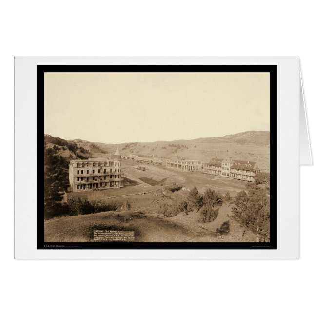 Gillispie Hotels & Minnekahta Hot Springs SD 1891 (Vorderseite (Horizontal))