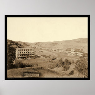 Gillispie Hotels & Minnekahta Hot Springs SD 1891 Poster