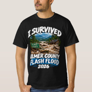 Gilmer County Ich überlebte den Sturzflut 2026 Geo T-Shirt