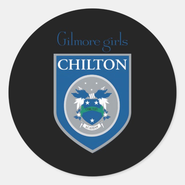 Gilmore Chilton Wappen Runder Aufkleber (Vorderseite)