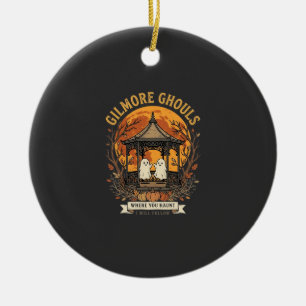 Gilmore Ghouls Halloween-Geist-Gartenpavillon-Desi Keramik Ornament